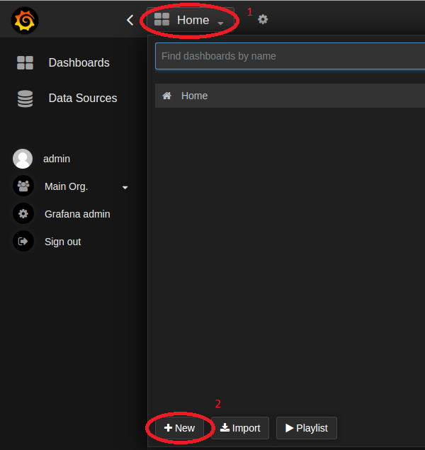 Create new dashboard Create new dashboard