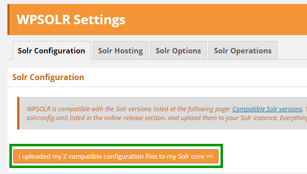 WPSolr first configuration WPSolr first configuration
